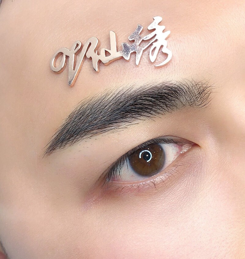 仙绣台湾公开课男士纹线条眉效果怎样?(绅士眉作品图)