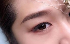 机器半永久线条眉图-公开课免麻仙羽眉教学作品