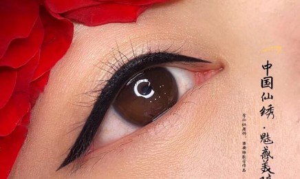 半永久纹美瞳线效果图三-魅惑美瞳黑教学作品